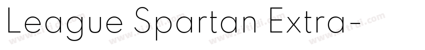 League Spartan Extra字体转换